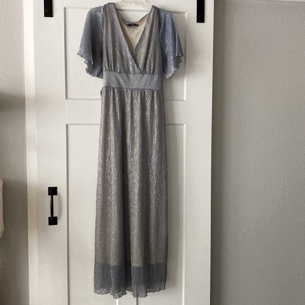 SHEIN Metallic Maxi Dress